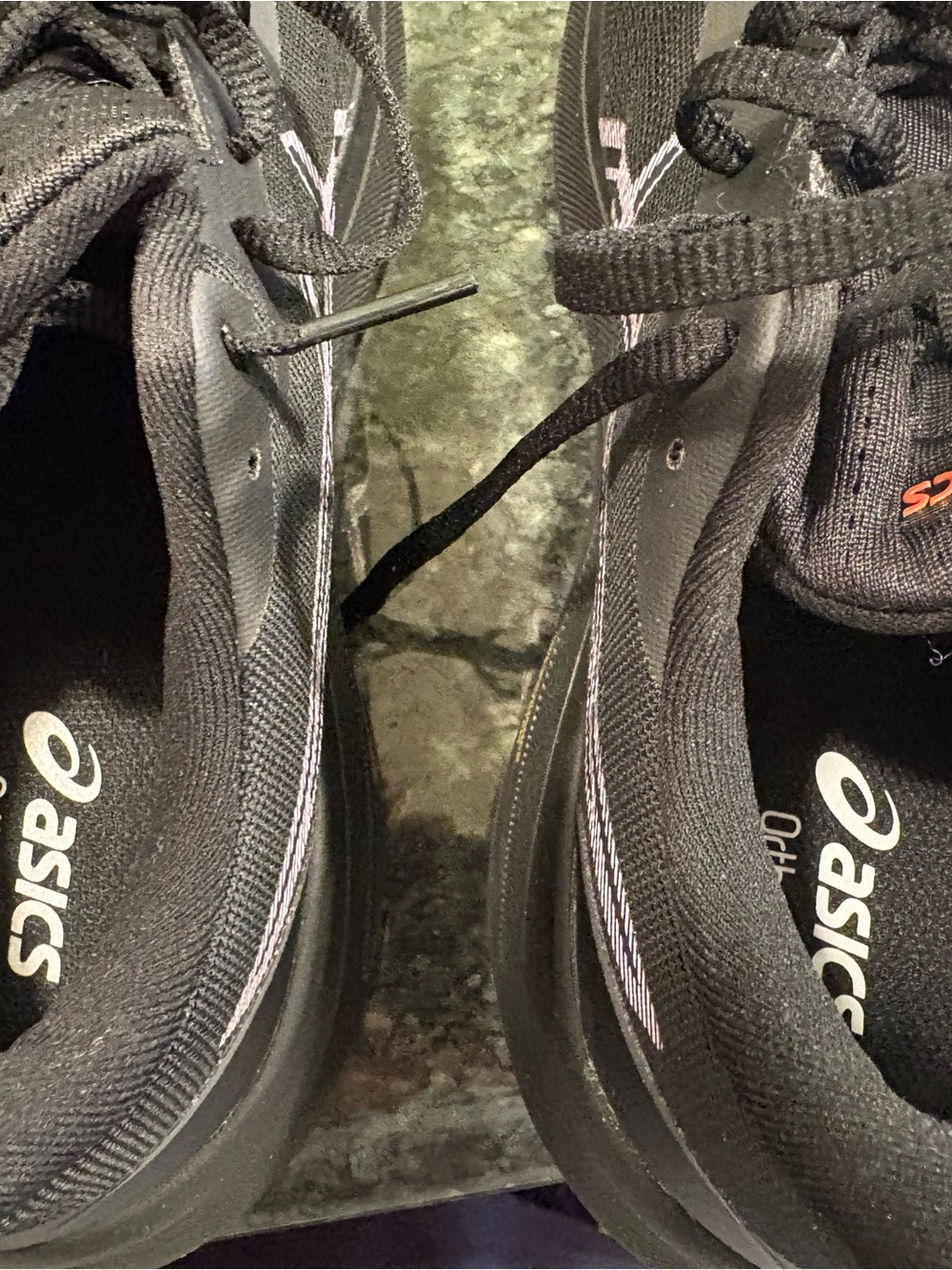 Asics Women’s brand new Black Athletic Running Shoes with Subtle White Accents